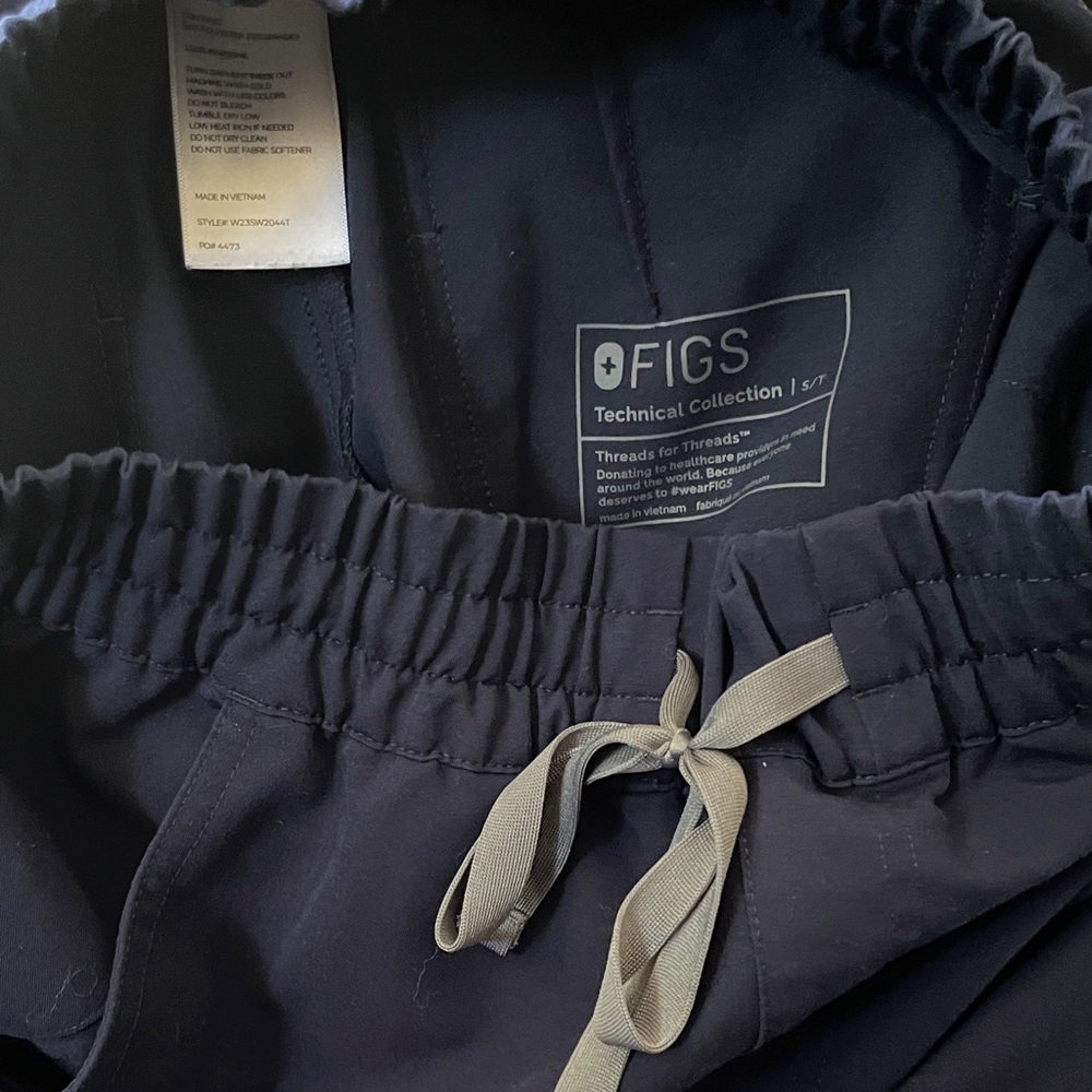 Figs Technical Collection Dark Blue Scrub Pants